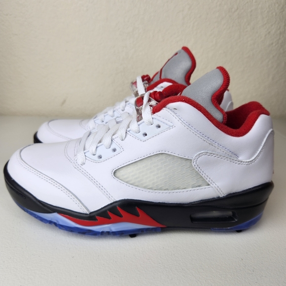 Jordan 5 Low Golf "Fire Red" Shoes Men's sz 6.5 CU4523-100 NEW - Picture 9 of 11